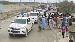 توزیع سومین محموله کمک رسانی سپاه بین سیل زدگان جنوب سیستان و بلوچستان