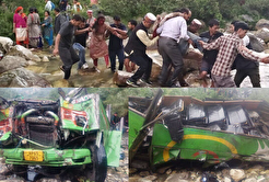 سقوط مرگبار اتوبوس در هیماچال پرادش هند / 44 مسافر جان باختند