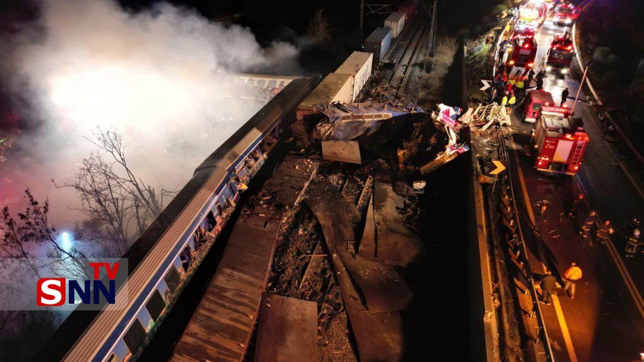 ۱۱۴ کشته و زخمی در حادثه تصادف دو قطار در یونان