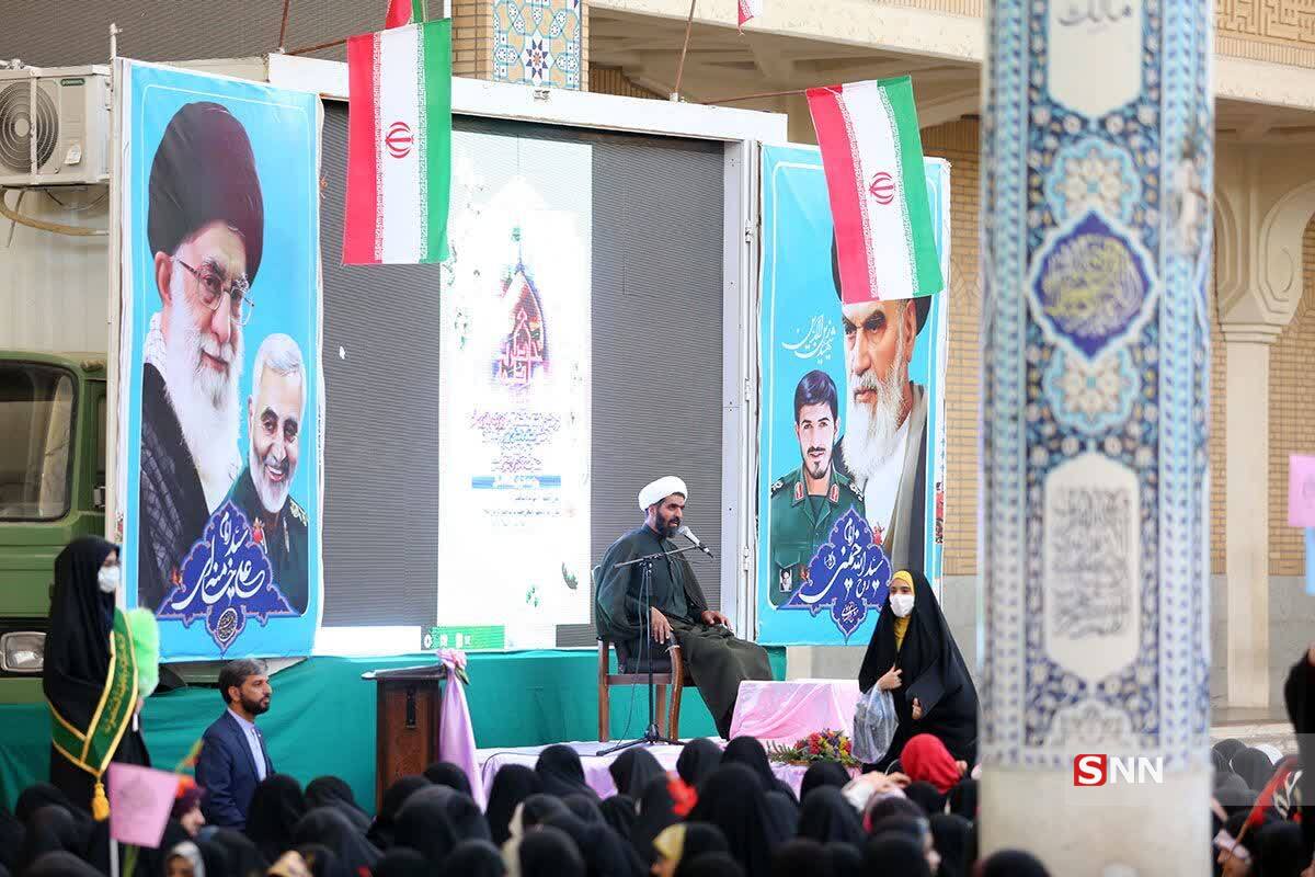 اجتماع بزرگ دختران فاطمی در قم با شعار «حجاب آرمان شهدای فاطمی»+ تصاویر اجتماع بزرگ دختران فاطمی در قم با شعار «حجاب آرمان شهدای فاطمی»+ تصاویر