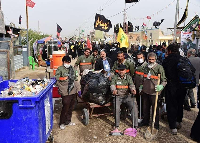 خدمت‌رسانی ۱۴۰۰ جهادگر ایرانی به زائران اربعین حسینی