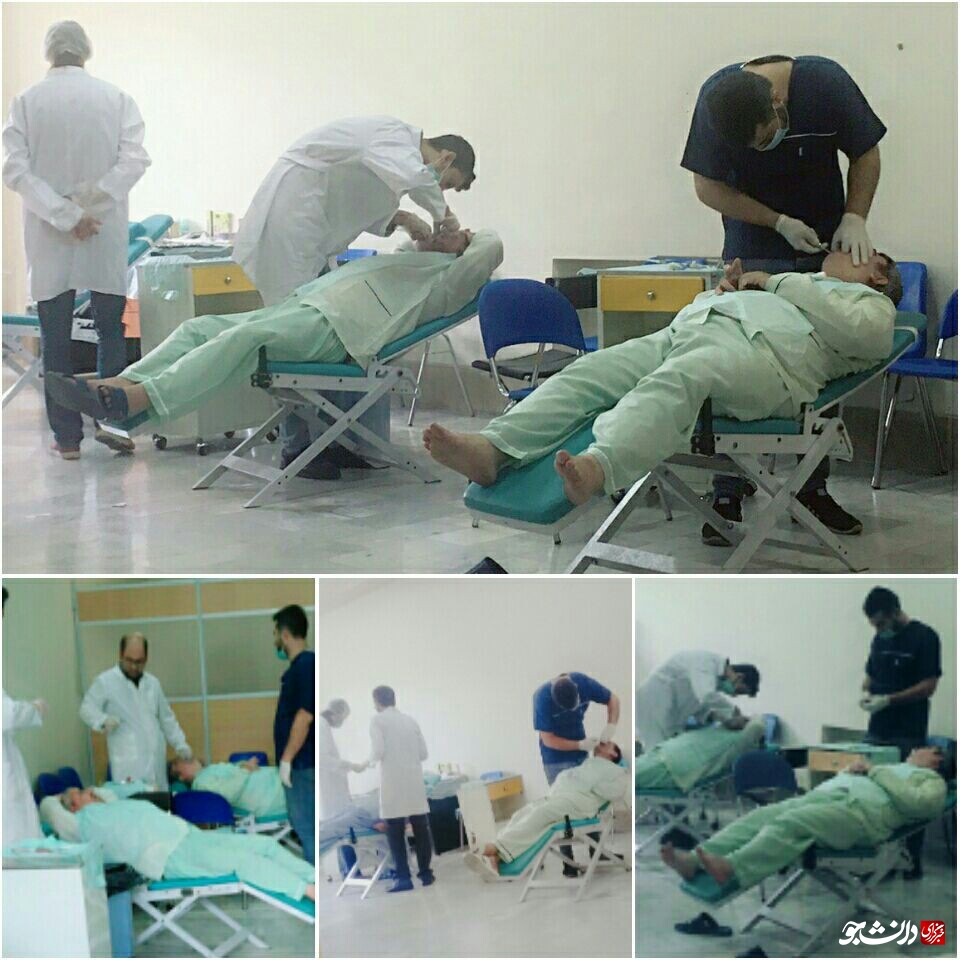 دانشجویان جهادی به جانیازان خدمات دندانپزشکی ارائه کردند+ عکس