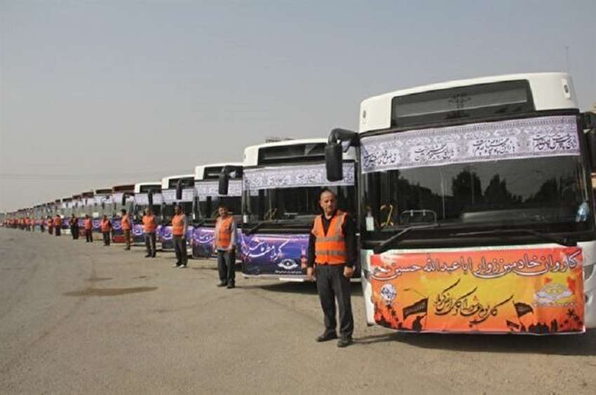 اتوبوس‌رانی کشور برای جابه‌جایی زائران اربعین بسیج شده‌اند