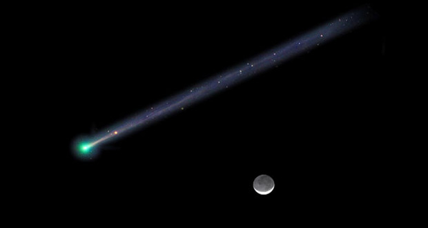 ستاره دنباله داری به زمین نزدیک می‌شود