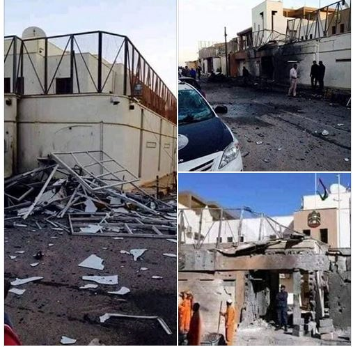 معترضان سفارت امارات در طرابلس را آتش زدند +تصاویر