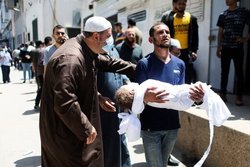 تظاهرات بی سابقه ضدصهیونیستی درحمایت از فلسطین در حیفا