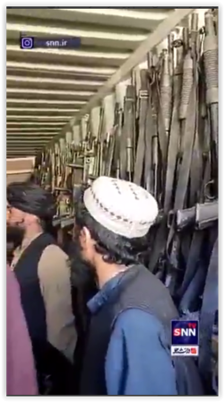 تسلیحات آمریکایی در ولایت هرات توسط نیروهای طالبان به تصرف درآمد