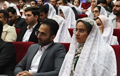 برگزاری جشن ازدواج دانشجویی ۱۵۰ زوج در دانشگاه یزد + عکس