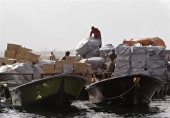 توقیف شناور لنج حامل بیش از ۴۱ میلیارد تومان کالای قاچاق در استان بوشهر