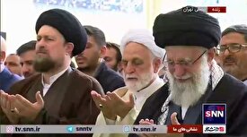 اشک‌های رهبر انقلاب در قنوت نماز عید فطر