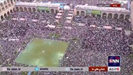 تصاویر هوایی زیبا از حضور پرشور اقشار مختلف مردم در نماز با شکوه عید سعید فطر