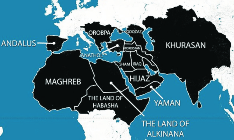 نقشه ولایت «خراسان» در خلافت ادعای داعش